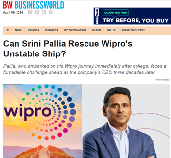 can srini pallia rescue wipro's unstable ship?